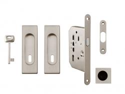 FT - Set na posuvné dveře hranatý - BB / D NP - Nikl perla
