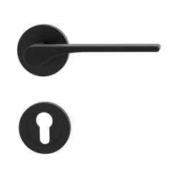 Klika na dveře GK - LEAF LIGHT - R Grafit černá (28)