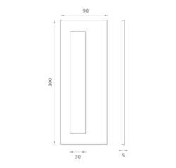 JNF - Mušle na sklo IN.16.561.A BN - Broušená nerez