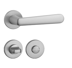 Klika na dveře AS - ARIA - R 5S OCS - Chrom broušený