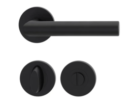 Klika na dveře GK - LUCIA PROFESSIONAL - R Grafit černá (78)