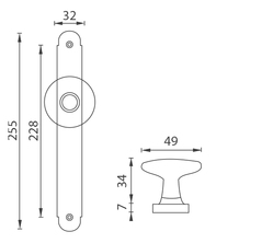 NI - ALT WIEN - KOULE na štítu OBMP - Staromosaz matný lak