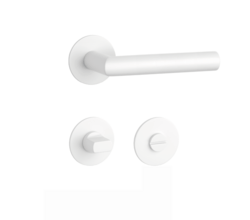 Klika na dveře SH - OVAL - R 1750 3SM WS - Bílá matná