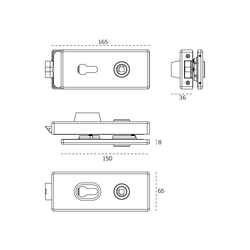 JNF - SET NA SKLO IN.20.331.Q PZ BN - Broušená nerez