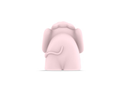 DHINK429-21 DHK - Silikonová noční lampička - Růžový sloník 