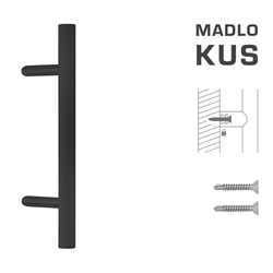 Madlo na dveře FT - MADLO kód K10 Ø 35 mm ST ks BS - Černá matná