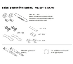 SC - POSUVNÝ SYSTÉM SERIES 100 SILENT 80 KG SP + SINCRO 