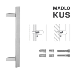 Madlo na dveře FT - MADLO kód K41Z 40x10 mm SP ks BN - Broušená nerez