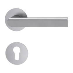 Klika na dveře GK - TRI 134 PIATTA S - R BN - Broušená nerez (71)