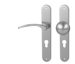 Klika na dveře MP - LAURA OCS - Chrom broušený