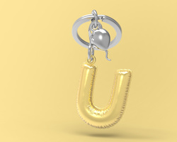 MTM10U MTM - KLÍČENKA - Písmeno U 