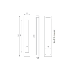 JNF - Mušle IN.16.416 BN - Broušená nerez (RAW)