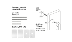 Spojovací materiál pro madlo MPK - PERFECTA Spojovací materiál UNIVERZÁL pro MADLO ks WS - Bílá matná