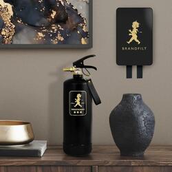 SN - HASICÍ DEKA Černá matná / zlatý matný emblém