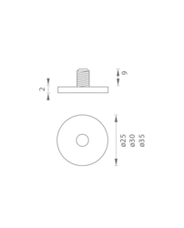 JNF - Podstavec pro zarážku BN - Broušená nerez