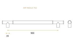 JNF - IN.07.702.C - MADLO BN/CL - Broušená nerez / béžová kůže