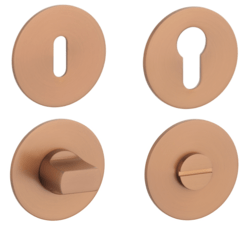 Rozeta ke klice SH - ROZETA - R 3SM CUM PVD - Měď matná PVD