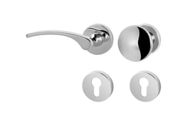 Klika na dveře FO - LAURA 2 - R OC - Chrom lesklý