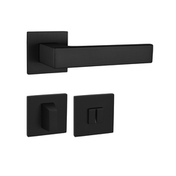 Klika na dveře TI - SQUARE - HR 4275Q 5S BS - Černá matná (153)