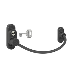 PD - Lankový zámek na okno s uzamykáním ANT - Antracit (RAL7016)