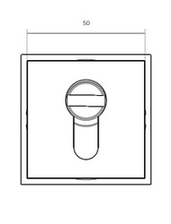 Přídavná bezpečnostní rozeta JNF - ROZETA OCHRANNÁ - HR PLUS IN.04.30.S BN - Broušená nerez