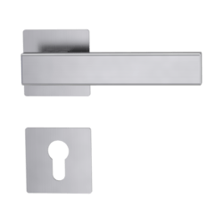 Klika na dveře GK - CUBICO PIATTA S QUATTRO - HR BN - Broušená nerez (71)