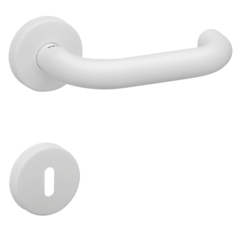 Klika na dveře TI - COSLAN - R 2000 WS - Bílá matná (152)