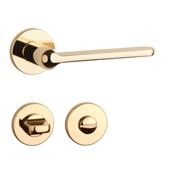 Klika na dveře AS - LORENZA - R 7S OLV - Mosaz leštěná lakovaná