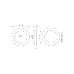 JNF - Zapuštěná mušle IN.16.225.110 TCO - Titanium měď