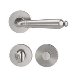 Klika na dveře GK - CAROLA - R Sametově šedá (25)