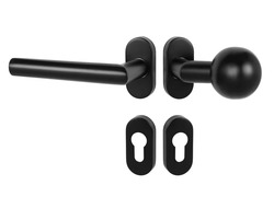 Klika na dveře MP - FAVORIT - UOR BS - Černá matná