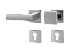 Klika na dveře MP - HIT - HR SQ6 OC - Chrom lesklý