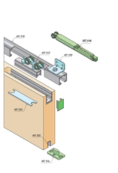 SC - POSUVNÝ SYSTÉM SERIES 100 SILENT FILO S 80 KG SP BS - Černá matná