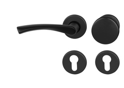 Klika na dveře BA - TORNADO - R BS - Černá matná