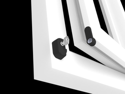 PD - Výsuvná západka s uzamykáním BS - Černá matná (RAL9005)