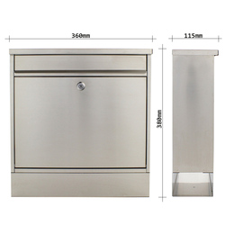 RR - POŠTOVNÍ SCHRÁNKA HOCHHAUS II SET - T03664 Nerez