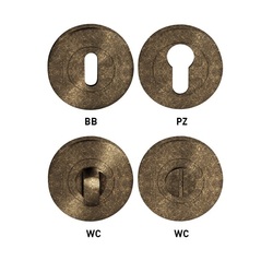 Rozeta ke klice MP - ROZETA - R (šroubovací) OBA - Antik bronz