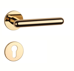 Klika na dveře AS - ASTERIA - R 5S OLV - Mosaz leštěná lakovaná