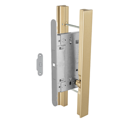 Madlo na dveře FT - MADLO SECRET s uzamykáním OLS - Mosaz broušená