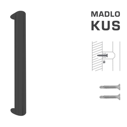 Madlo na dveře FT - MADLO kód K40 40x20 mm ST ks BS - Černá matná