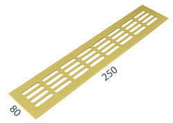 SRL - ALFA větrací mřížka šířka 80 x 250 mm F3 - Zlatý elox