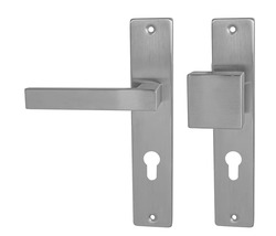 Klika na dveře MP - QUADRA - SH BN - Broušená nerez