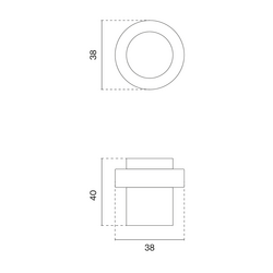 SH - Zarážka dveří 1721 OLS - Mosaz broušená