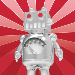 MTM156-01 MTM - KLÍČENKA - Retro Robot 