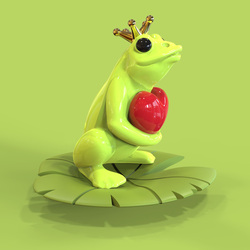 MTM217-01 MTM - KLÍČENKA - Žabí princ 