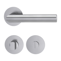 Klika na dveře GK - LUCIA PIATTA S - R BN - Broušená nerez (71)