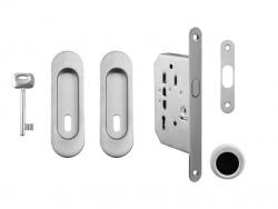 FT - Set na posuvné dveře oválný - BB / D OCS - Chrom broušený