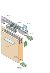 SC - POSUVNÝ SYSTÉM SERIES 100 SILENT FILO 80 KG BS - Černá matná
