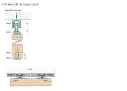 SC - POSUVNÝ SYSTÉM SERIES 100 SILENT 120 KG s krytem na profil BS - Černá matná