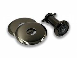 SA - Průhledítko (kukátko) KOMPLET BNL - Černý lesklý nikl